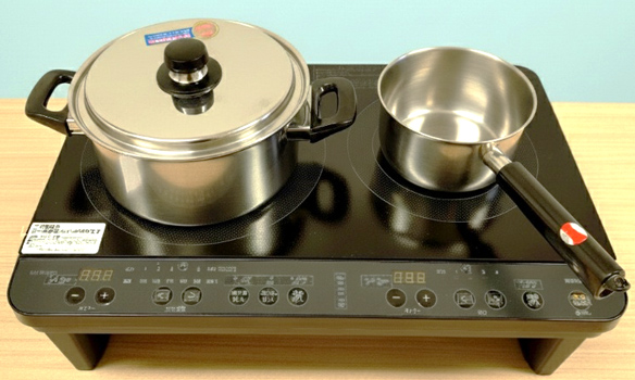 画像：アイリスオーヤマ2口IHコンロ　外観